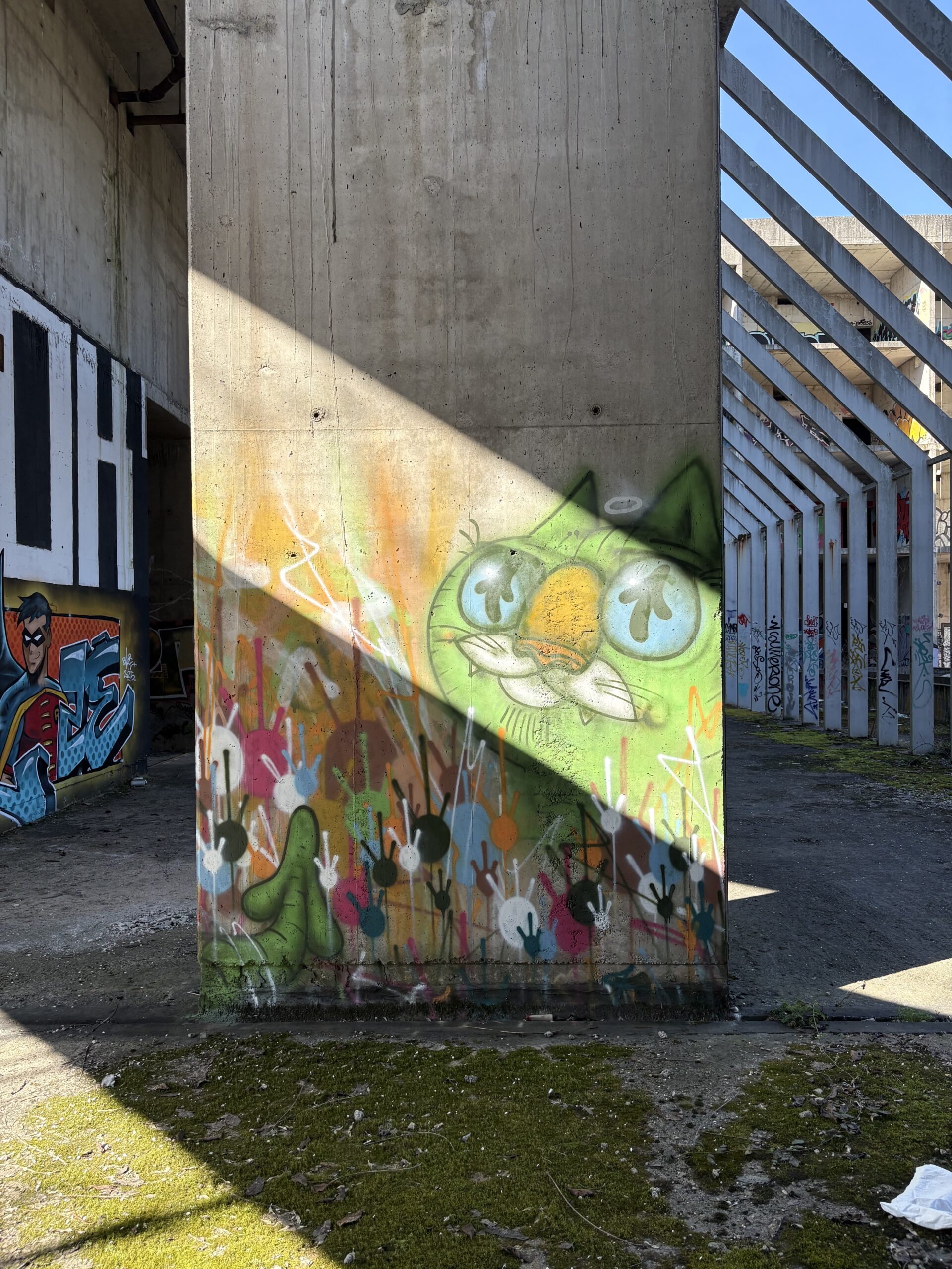Lunar Graffiti bolnica Blato Zagreb - Green Ray 2