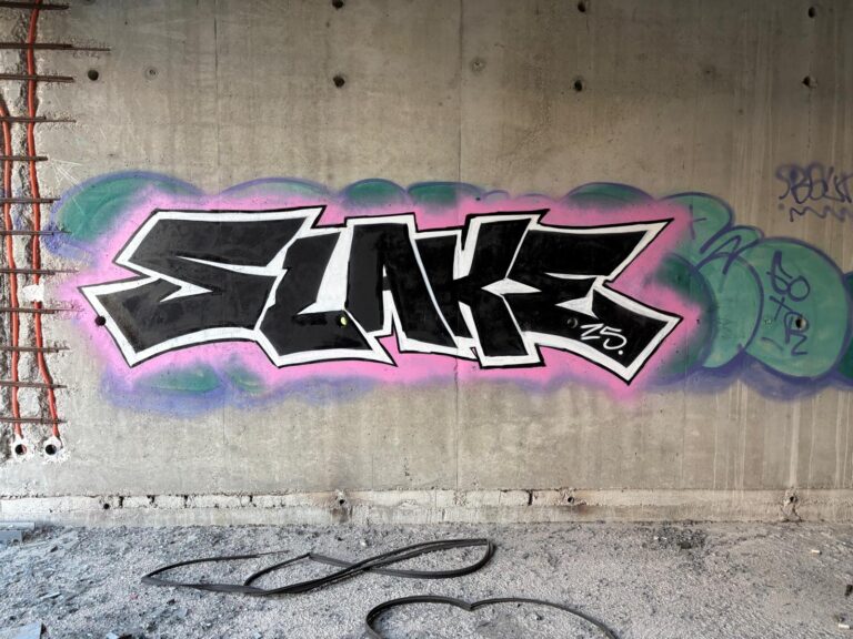 Slake black white pink