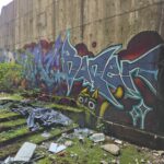 Baner blue graffiti