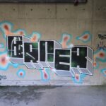 Baner graffiti block letters