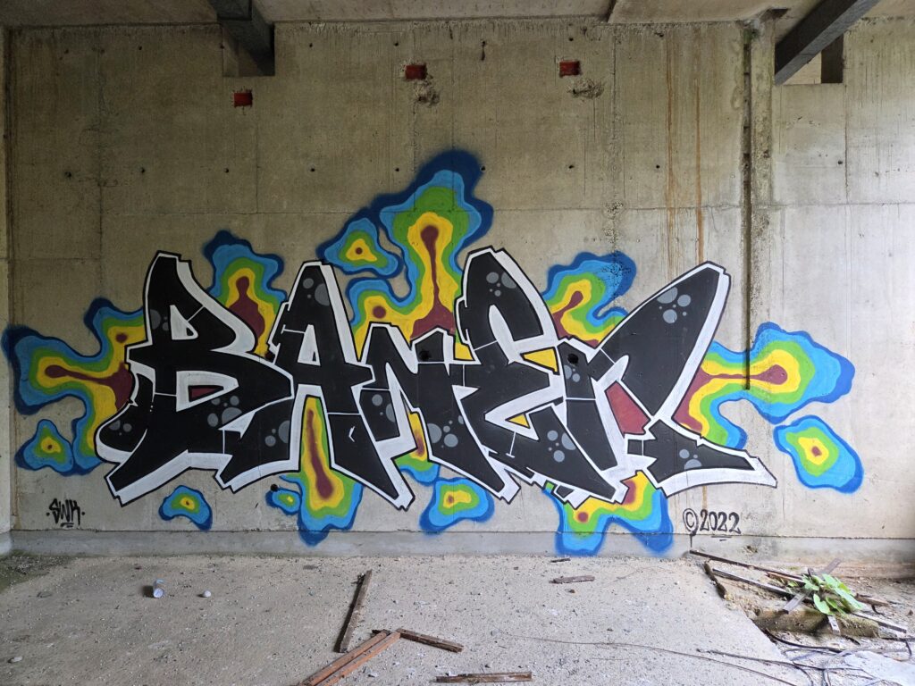 Baner graffiti invert