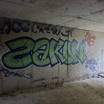 Green Zakon graffiti