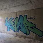 Kvar green graffiti