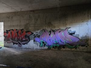 Nois basement graffiti