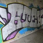 Silver Atek passage graffiti